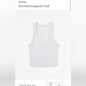 LIKE NEW Abercrombie & Fitch essential scoop neck tank